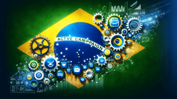 activecampaign historico da ferramenta no Brasil 2 DALL·E 2023 12 26 11.01.21 A sophisticated digital illustration highlighting the influence of ActiveCampaign in Brazil without any text or logos. The image should artistically