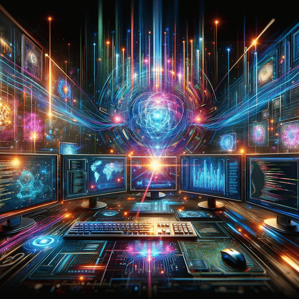activecampaign como o uso de ai chat gpt pode melhora meus resultados 2 DALL·E 2023 12 26 11.07.00 Create a visually stunning and eye catching digital illustration that appeals to computer and IT enthusiasts. The image should feature a futuristic an
