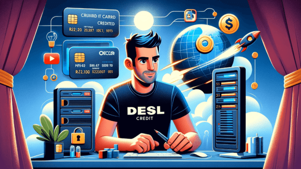 Criando conta no Digital Ocean com US$ 200,00 de crédito 9 DALL·E 2023 12 21 16.48.33 Create a YouTube cover in a Pixar style illustration for a tutorial on setting up a VPS server account with DigitalOcean. The cover should feature a m